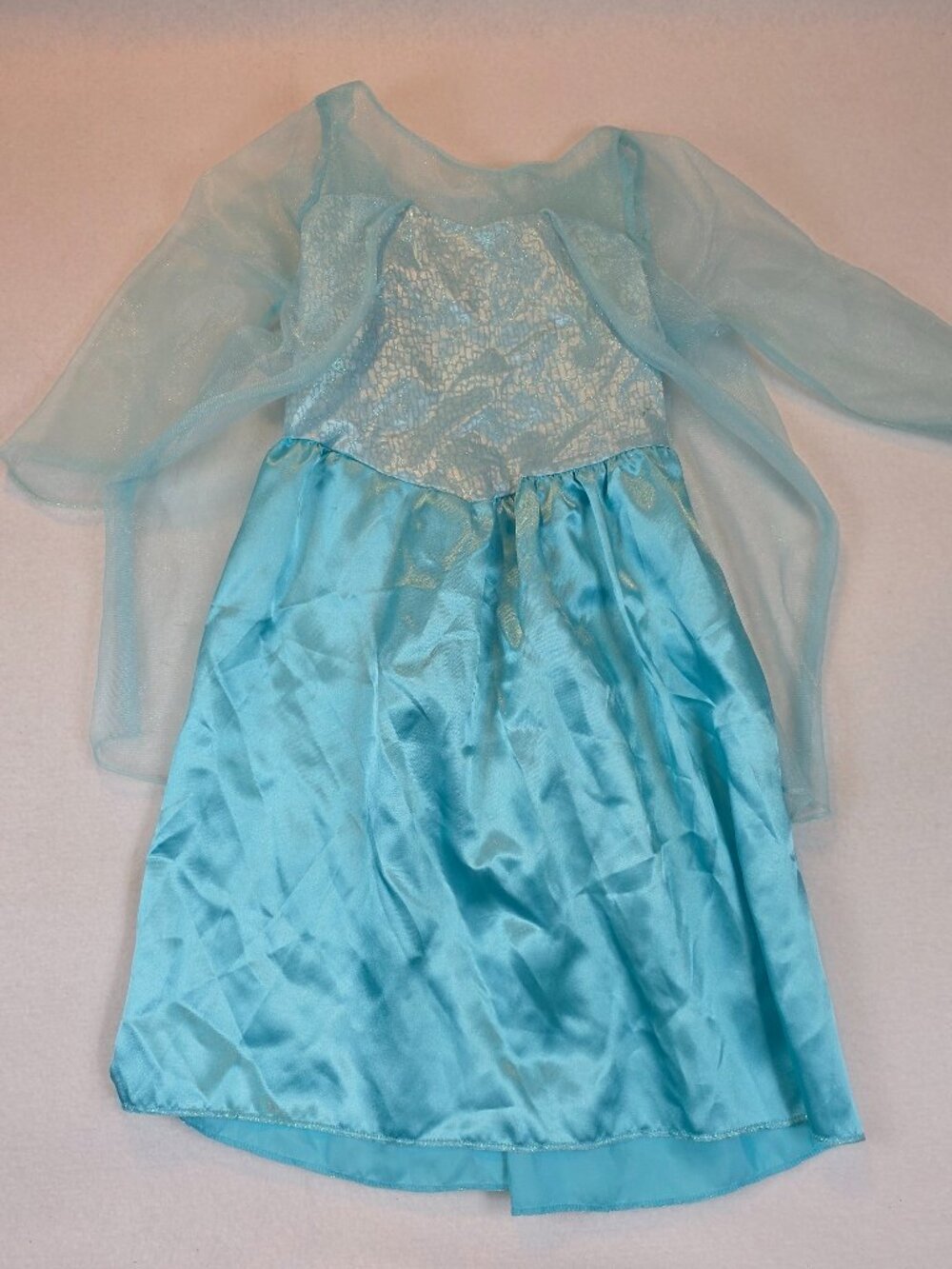 Disney Frozen Elsa Princess Costume Sparkle Dress Kids 4-6X